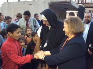 mairead at refugee camp